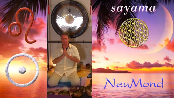 EnergieUebungen & KlangMeditationen beim NeuMond im August: SternZeichen Loewe ~ SonnenEnergie