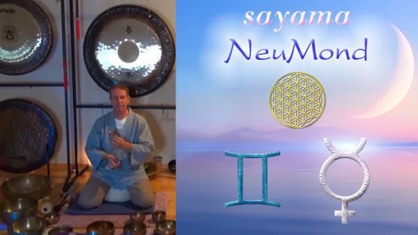 EnergieUebungen & KlangMeditationen beim NeuMond im Juni: Stern~Zeichen Zwilling / Planet Merkur