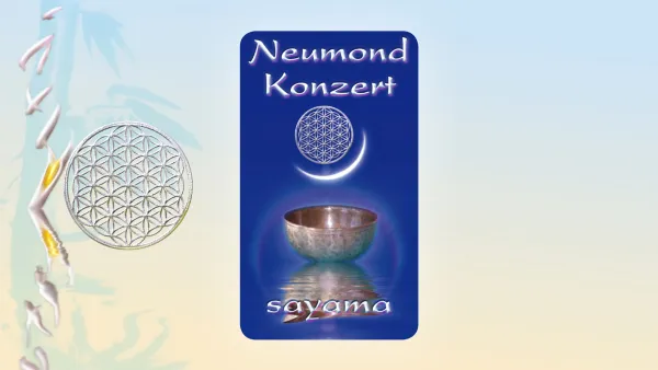 Herzlich Willkommen zum NeuMond~Konzert Mitte Januar im Steinbock/Saturn: 