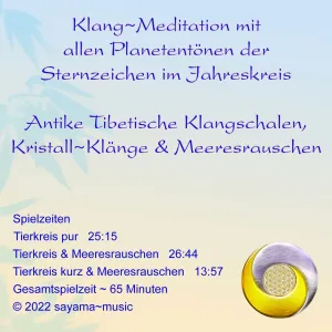 Klang~Meditation Tierkreis Sternzeichen Planetentöne