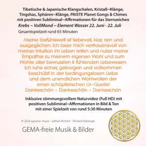 Sternzeichen Affirmationen ~ Krebs