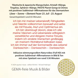 Sternzeichen Affirmationen ~ Löwe
