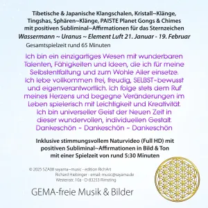 Sternzeichen Affirmationen ~ Wassermann