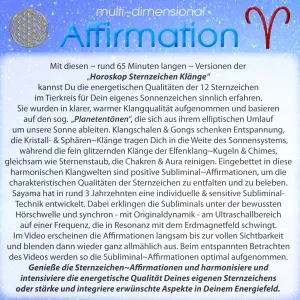 Sternzeichen Affirmationen ~ Widder