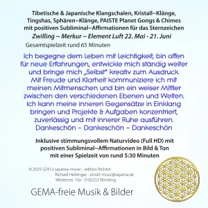 Sternzeichen Affirmationen ~ Zwillinge
